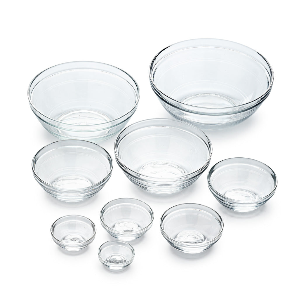 Le Gigogne® Clear Stackable Glass Bowl Set, Set of 9