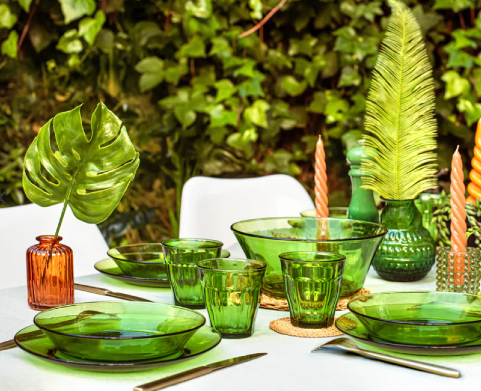 Le Gigogne® Green Stackable Glass Bowl