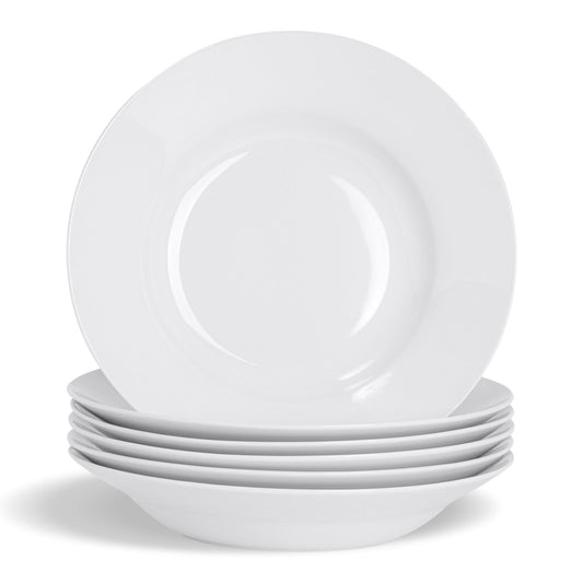 23cm White Soup Bowls - Pack of Six